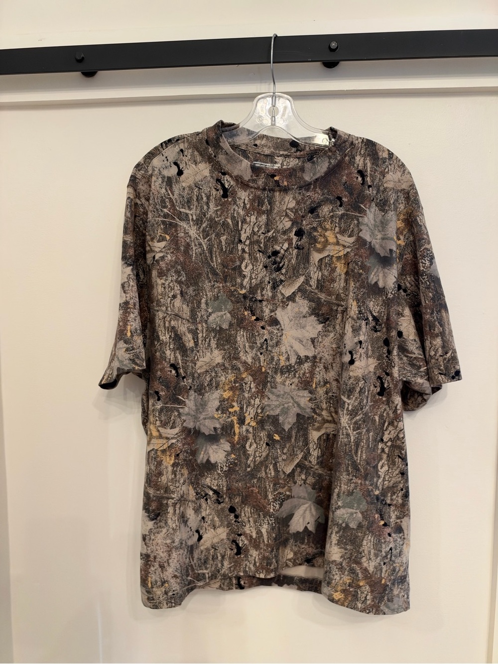 Abercrombie & Fitch Camouflage Leaf Short-Sleeve Tee - Brown/Gray/Green